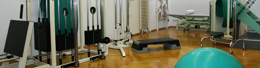 Kraftraum der Physiopraxis am Bahnhof Petra Bäder-Bura